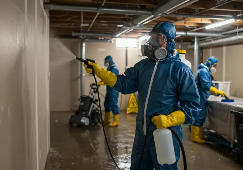 Basement Sanitization and Antimicrobial Treatment process in Buckley, WA